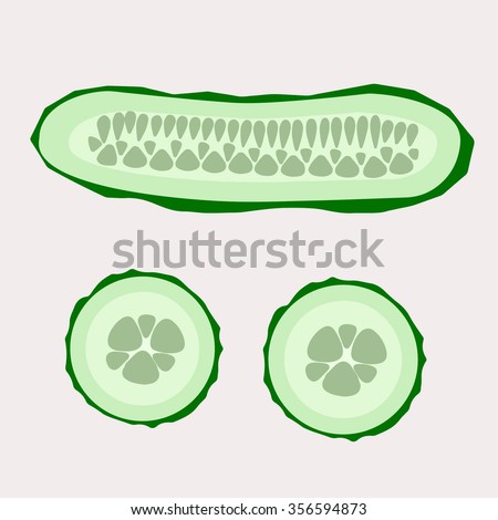 Sliced cucumber