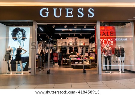 guess outlet malaysia clothing jeans brand brands sepang shutterstock display 1980s interior shopfront during mitsui upscale american popular most shoes