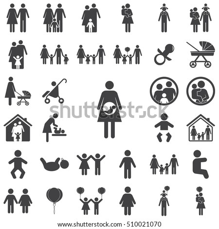 Pregnant Icon on the white background