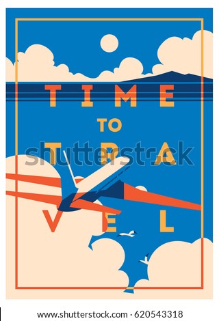 Time To Travel And Summer Holiday Poster Time To Travel And Summer Holiday Poster