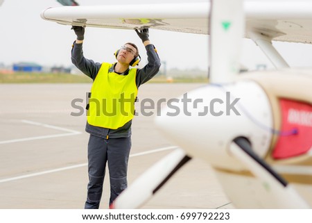 male airport worker