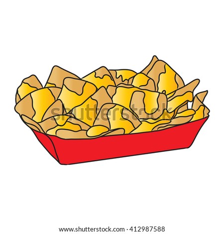 stock photo nacho cheese takeaway food 412987588