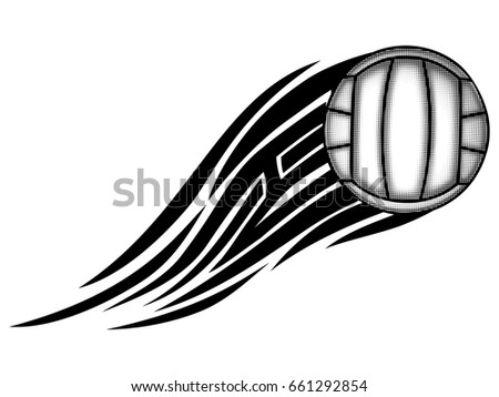 abstract vector illustration black white volleyball stock vector abstract vector illustration black white volleyball stock vector