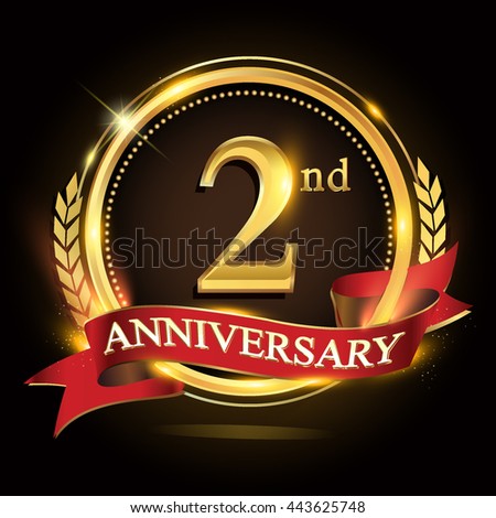 2nd Anniversary Stock Vectors & Vector Clip Art | Shutterstock