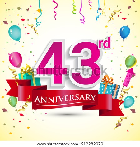  43rd  Birthday Stock Images Royalty Free Images Vectors 