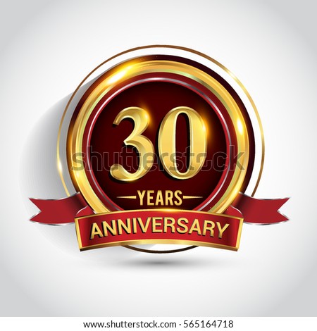 30 Years Birthday Design Greeting Cards Stock Vector 575898409 ...