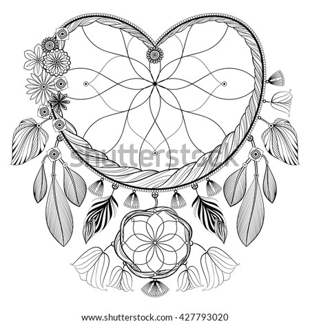 Free Free 318 Heart Dream Catcher Mandala Svg SVG PNG EPS DXF File