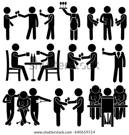http://thumb1.shutterstock.com/display_pic_with_logo/3814334/640659514/stock-vector-stick-man-woman-businessman-group-of-friends-taking-pictures-celebrating-event-in-restaurant-640659514.jpg