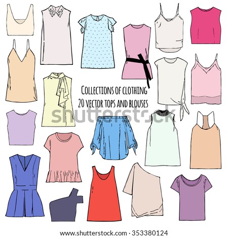 Blouse Stock Vectors, Images & Vector Art | Shutterstock