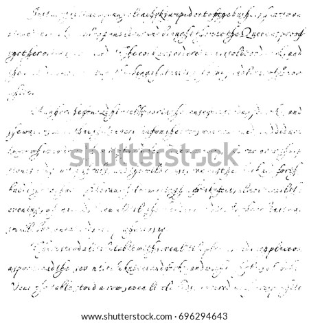 Template Old Letter Text Illegible Handwriting Stock Illustration Template Old Letter Text Illegible Handwriting Stock Illustration