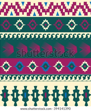 Traditional Native American Patterns Vector Stock Vector 103611590 ...