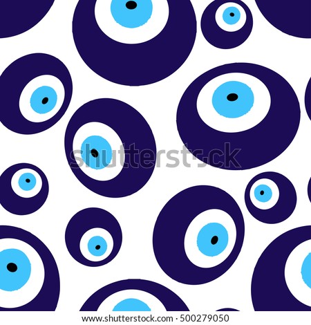 Seamless Pattern Creepy Eyeballs Stock Vector 223709152 - Shutterstock