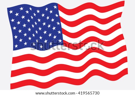 Cartoon American Flag Stock Images, Royalty-Free Images & Vectors