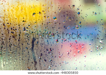 Raindrops On Window Raindrops On Window