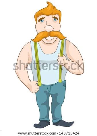 Vector Cartoon Overweight Man Fast Foods Stock Vector 100401628