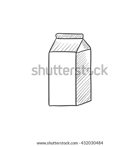 Milk Carton Outline Icon Modern Minimal Stock Vector 288534800 