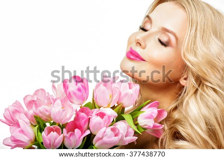 https://thumb1.shutterstock.com/display_pic_with_logo/384643/377438770/stock-photo-woman-with-spring-flower-bouquet-happy-surprised-model-woman-smelling-flowers-mother-s-day-377438770.jpg