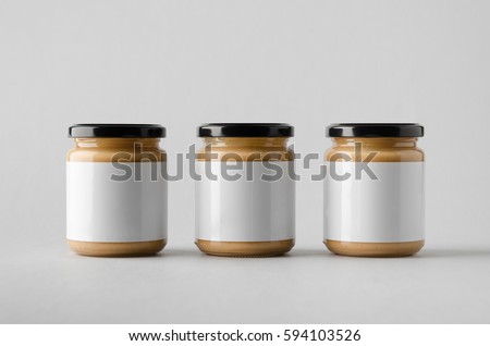 Download Peanut Almond Nut Butter Jar Mockup Stock Photo 594103526 - Shutterstock