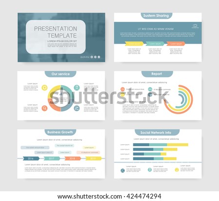 green orange presentation template infographic elements stock green orange presentation template infographic elements stock, Presentation templates