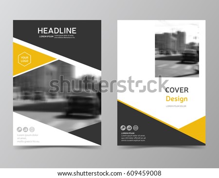 Cover Design Annual Reportvector Template Brochures Stock Vector ...