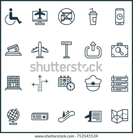 Simple Set Car Service Related Vector Stock Vector 666086536 - Shutterstock