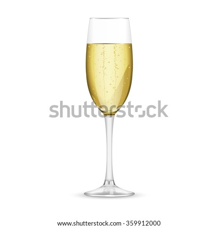 a glass of champagne