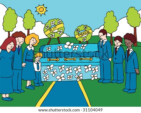 Cartoon Funeral People Stock Images, Royalty-Free Images & Vectors