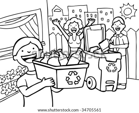 Family Recycling Stock Photos, Images, & Pictures | Shutterstock