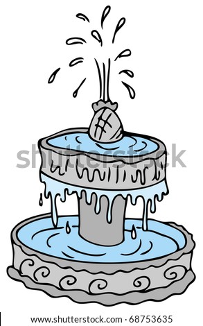 Image Cartoon Water Fountain Stock Vector (Royalty Free) 68753635