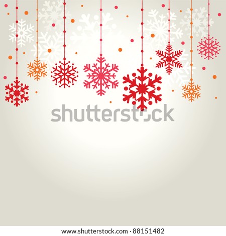 Vector set of snowflakes