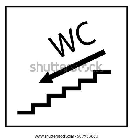 Bathroom Signs With Arrows wc icon arrow right blue square stock illustration 608634803 Bathroom Signs With Arrows wc icon arrow right blue square stock illustration 608634803