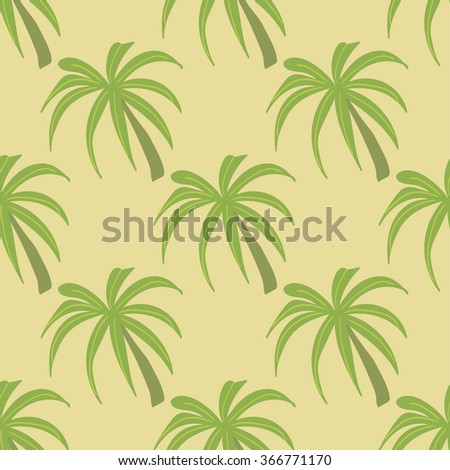 Palm Tree Leaf Seamless Pattern Stock Vector 128183723 - Shutterstock
