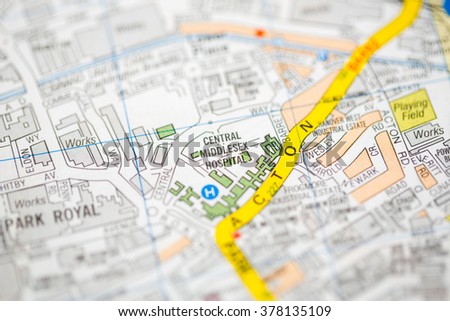 central middlesex hospital london uk map