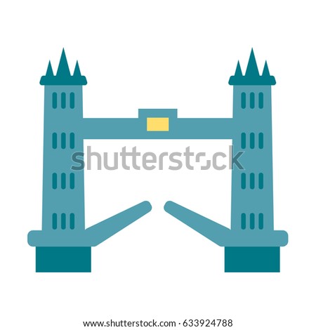 bridge london icon flat vector isolated building sights vector travel sightseeing city guide world travel agency europe england tourism icons