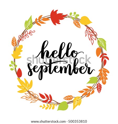 Image result for hello september clipart