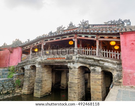 Japanese Covered Bridge in Hoi An Ancient Town, Vietnam