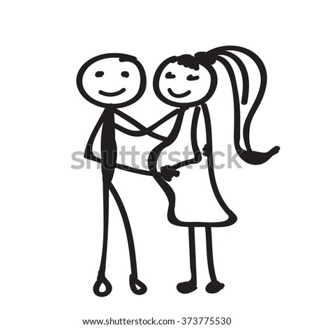 Hug Collection Lovely Girlfriends Embracing Smiling Stock Vector ...