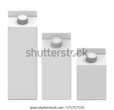 Download 3 D Rendering Milk Box Front View 库存插图 575717110 - Shutterstock