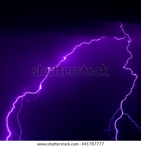 Strong Lightning Bolt Strike Real Photo Strong Lightning Bolt Strike Real Photo