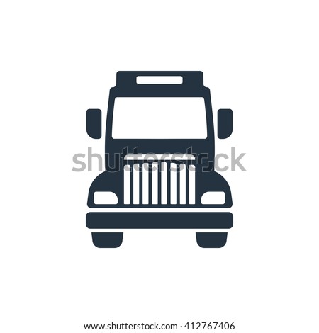 Truck Front Stock Vector 412767406 - Shutterstock