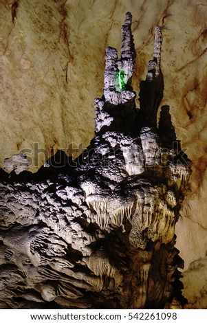 Quang Binh, Vietnam - 12th December 2016 - Paradise cave (or Thien Duong cave) is a cave in Phong Nha Ke Bang National Park, UNESCO's World Heritage Site