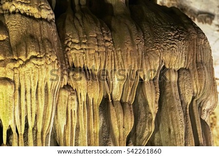 Quang Binh, Vietnam - 12th December 2016 - Paradise cave (or Thien Duong cave) is a cave in Phong Nha Ke Bang National Park, UNESCO's World Heritage Site