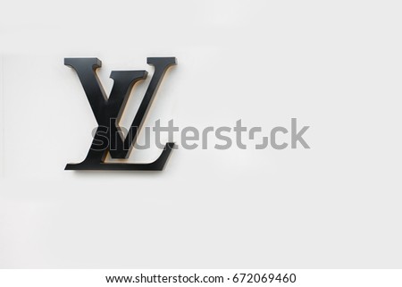 AUGUST 2016 - SEOUL,KOREA: the logo of the brand Louis Vuitton SEOUL, KOREA.