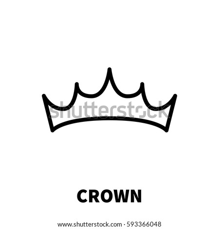 Black White Crown Icon Isolated On Stock Vector 424859449 - Shutterstock