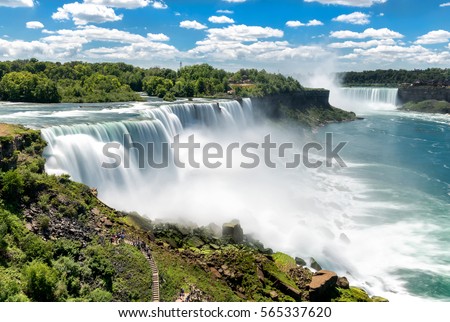 Where is Niagara Falls located in the United States?