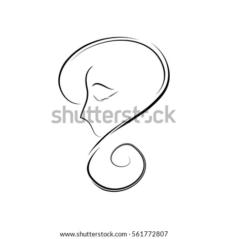 Woman Face Silhouette Stock Photos, Royalty-Free Images & Vectors
