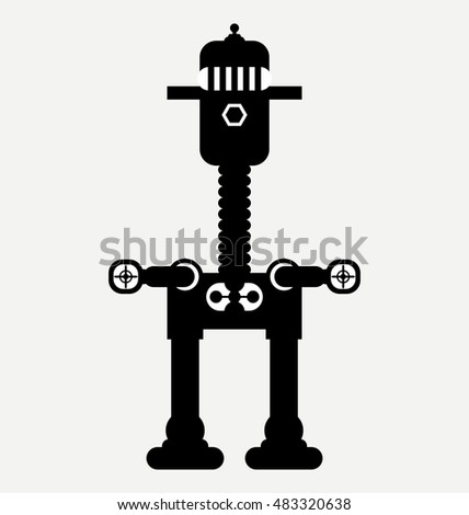 Download Robot Crane Robot Icon Stock Vector 480149842 - Shutterstock