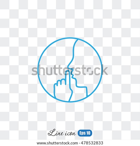 Silence Symbol Stock Images, Royalty-Free Images & Vectors | Shutterstock