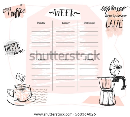 week organizer template