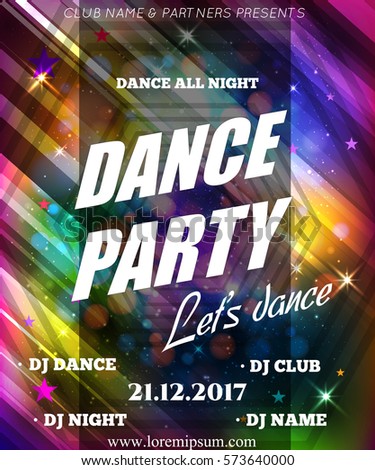 Night Dance Party Poster Background Template Festival Vector Mockup DJ Design Night Dance Party Poster Background Template Festival Vector Mockup DJ Design